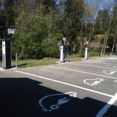 The electric vehicle (EV) charging points will soon be available at Forth Valley Royal Hospital