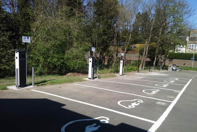 The electric vehicle (EV) charging points will soon be available at Forth Valley Royal Hospital