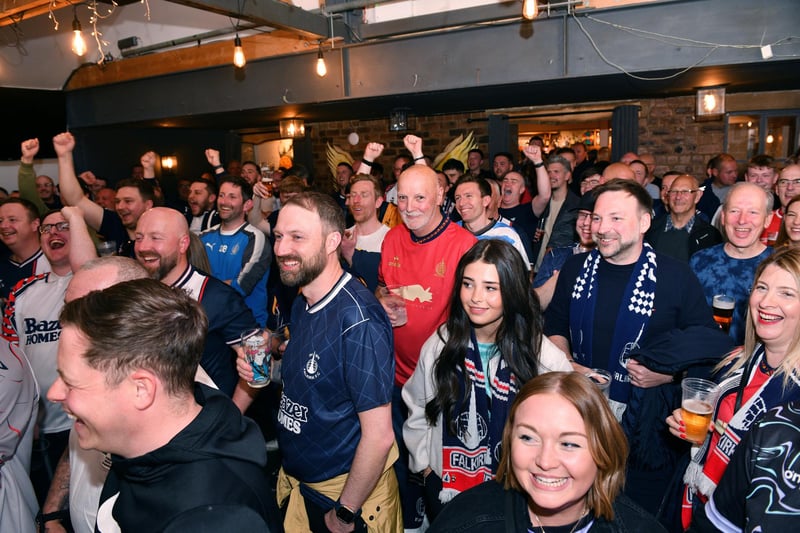 Around 220 supporters packed the Melville Street venue to settle the nerves ahead of the title-defining showdown against Hamilton Accies last Friday night