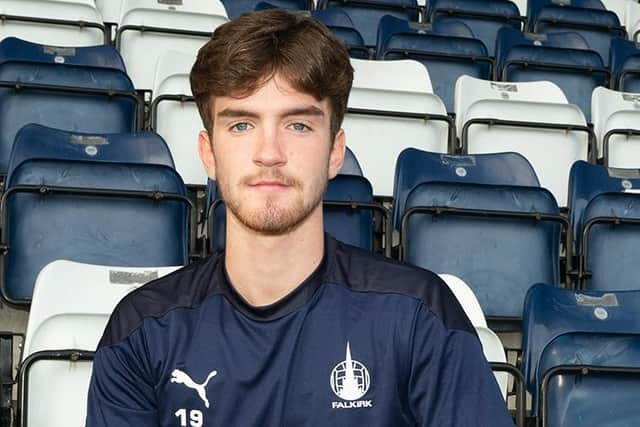 New Falkirk loan signing Euan Deveney. Photo: Ian Sneddon