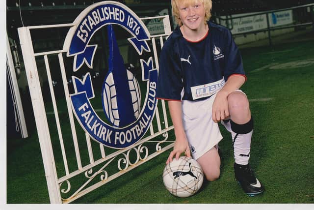 Robbie McNab started out his footballing career as youngster coming through the ranks at Falkirk (Photo: Studio Something Submitted)