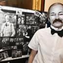 Larbert High School S2 pupil Leila McKay, 13, was transformed into James Finlayson for the event in the Dobbie Hall.