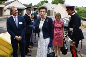 The Princess Royal arrives at Strathcarron for her annual visit.
