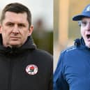 Falkirk manager John McGlynn (right) has responded to jibes of Bonnyrigg boss Robbie Horn (left) (Pics by Michael Gillen)