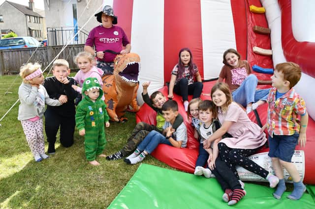 Youngsters enjoying the family fun day at the Junction in Whitecross on Sunday afternoon. Pic: Michael Gillen.