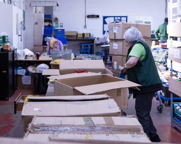 Falkirk Foodbank appeals for donations as winter demand soars. (Pic. Lewis Ferguson.)