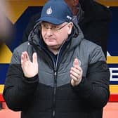 Falkirk manager John McGlynn watching his team beat Airdrieonians 2-0 away on Saturday (Photo: Michael Gillen)