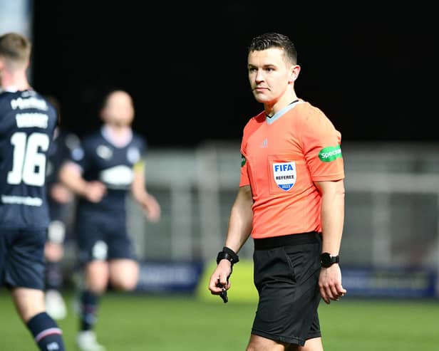 Falkirk centre-half Coll Donaldson hailed Nick Walsh's display on Monday night (Pics by Michael Gillen)