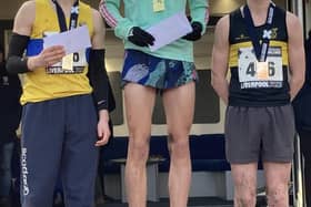 Falkirk Victoria Harriers ace Ray Taylor (right) earned a podium finish (Photo: Submitted)