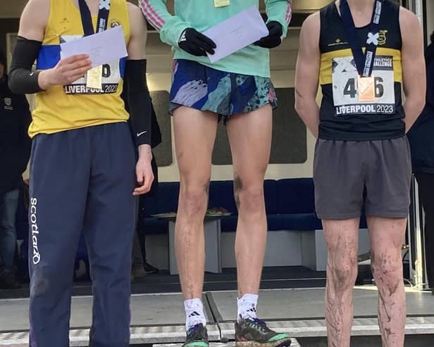 Falkirk Victoria Harriers ace Ray Taylor (right) earned a podium finish (Photo: Submitted)