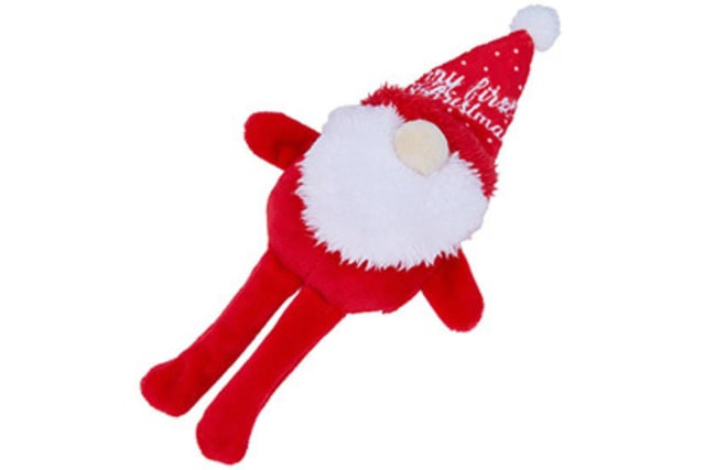 Perfect for any young Christmas arrivals, My First Christmas Santa Dog Toy has a squeaker that's sure to delight curious puppies and is made from soft, plush fabric which is gentle for your dog's mouth. It's available at Pets From Home for £3.50.