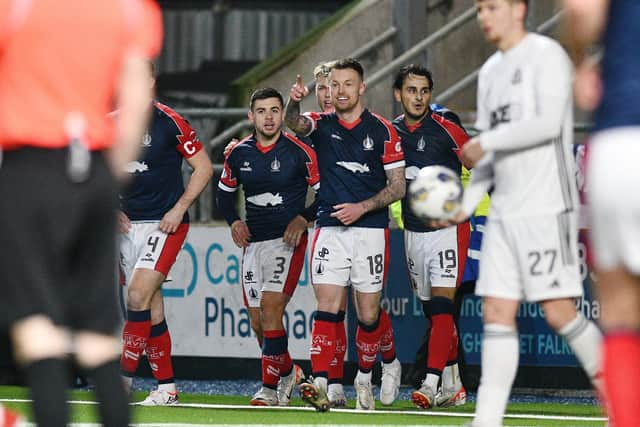 09-01-2024. Picture Michael Gillen. FALKIRK. Falkirk Stadium. Falkirk FC v Cove Rangers FC. Season 2023 - 2024. Matchday 20. SPFL cinch League One.:.