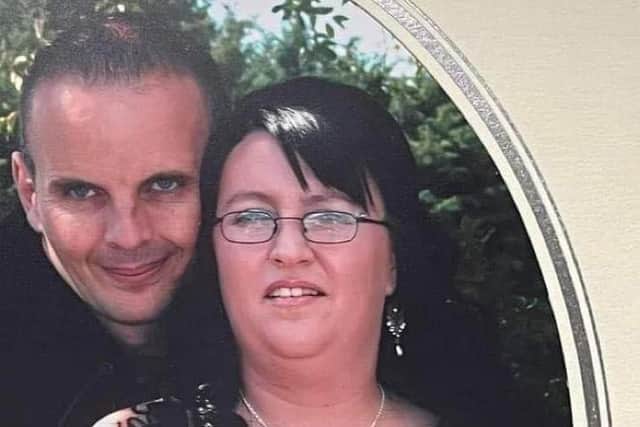 Alastair and Leigh on their wedding day. Pic: Contributed