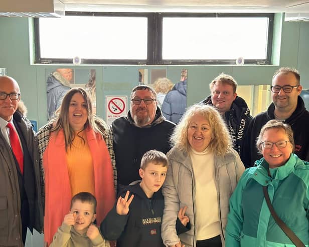 The reopening of Grangemouth public toilets. Pic: Contributed.