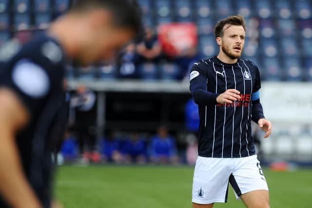 Steven Hetherington has replaced Gary Miller (in foreground out of focus) as Falkirk's club captain