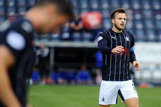 Steven Hetherington has replaced Gary Miller (in foreground out of focus) as Falkirk's club captain