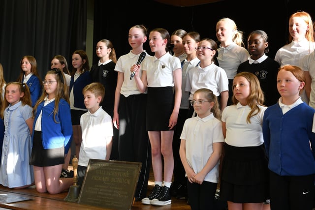 Pupils in the spotlight.