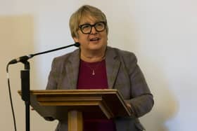 Christine speaking in parliament