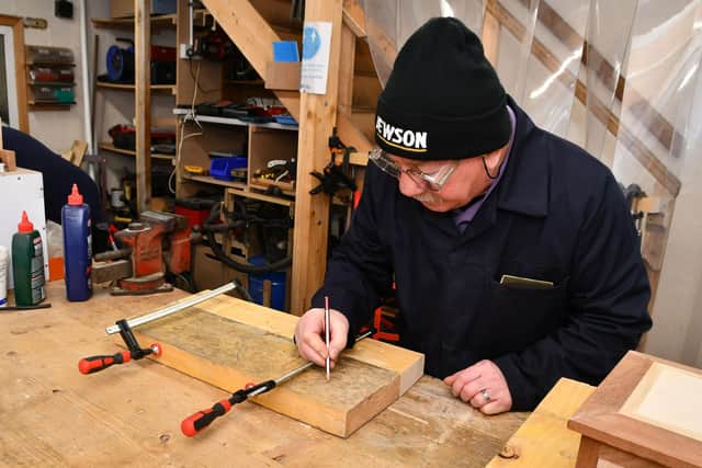 The Men's Shed offers lots of opportunities to try new skills in the workshop