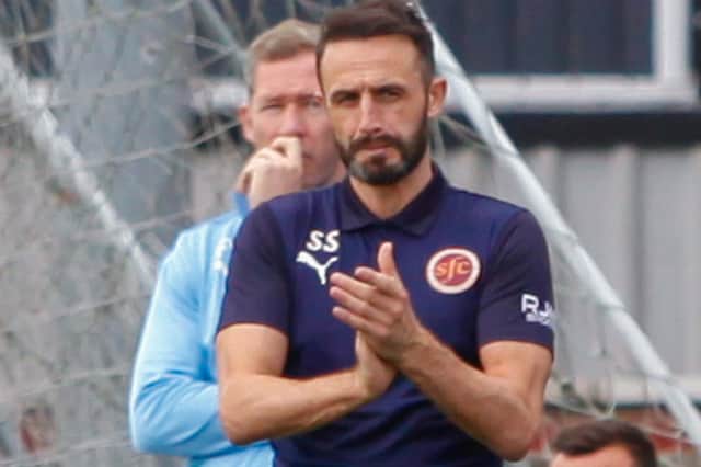 Stenhousemuir manager Stephen Swift at his side's preceding game against Elgin City, a 2-1 home defeat in September (Photo: Scott Louden)