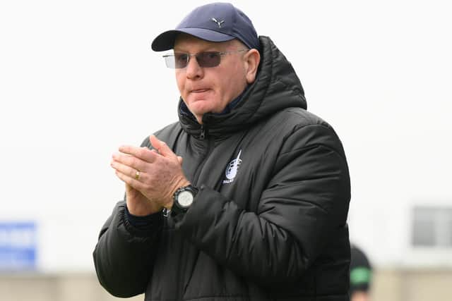 John McGlynn is happy with improved atmosphere at Falkirk Stadium this season (Pic Michael Gillen)