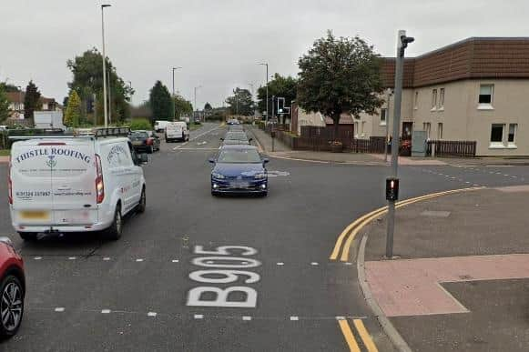 Police have appealed for information following a two-vehicle collision at the junction of King Street and Kirk Avenue, Stenhousemuir on Wednesday, November 17. Picture: Google.