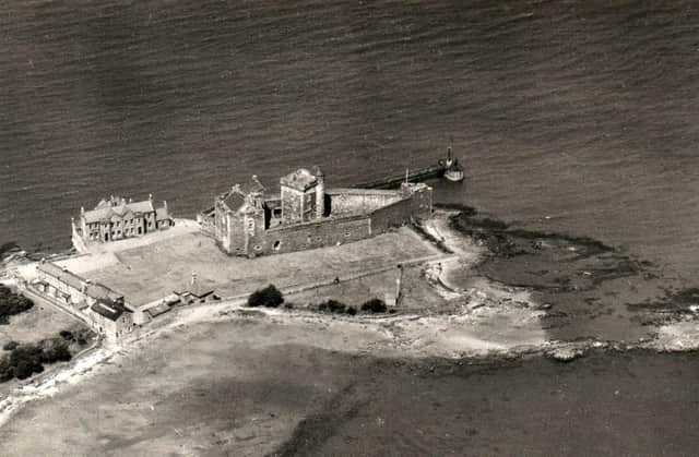Blackness Castle from the air.