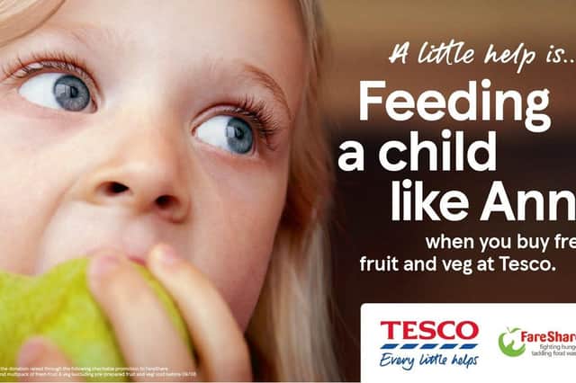 Tesco poster for the campaign.