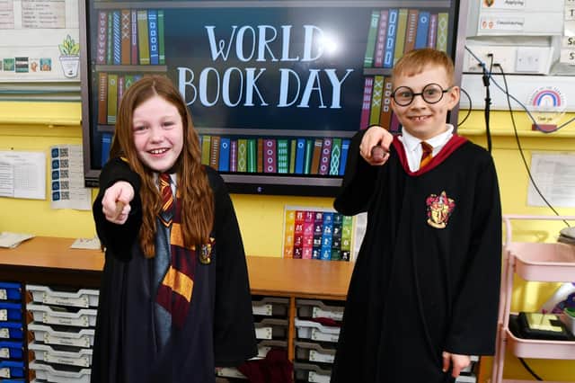 Westquarter Primary School had a day of activities planned for World Book Day 2023.  (Picture: Michael Gillen)