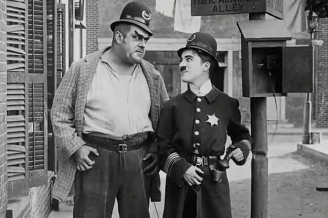 Easy Street (1917), starring Charlie Chaplin.
