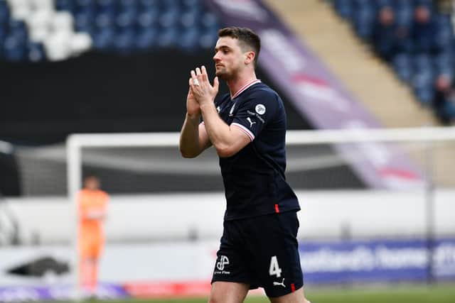Falkirk captain Stephen McGinn admits 'he may not have another shot' at Hampden as he targets a Scottish Cup semi-final showing with the Bairns (Photo: Michael Gillen)