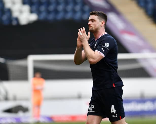 Falkirk captain Stephen McGinn admits 'he may not have another shot' at Hampden as he targets a Scottish Cup semi-final showing with the Bairns (Photo: Michael Gillen)