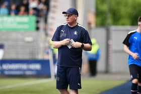 Manager John McGlynn took charge of the Bairns for the first time against Kilmarnock (Photos: Michael Gillen)