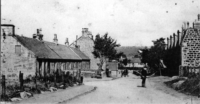 Bridge Street in Avonbridge around 1910.