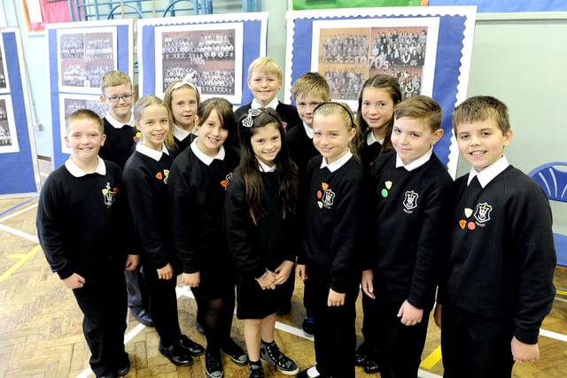 Primary 7 pupils who were ambassadors and event representatives for the day.