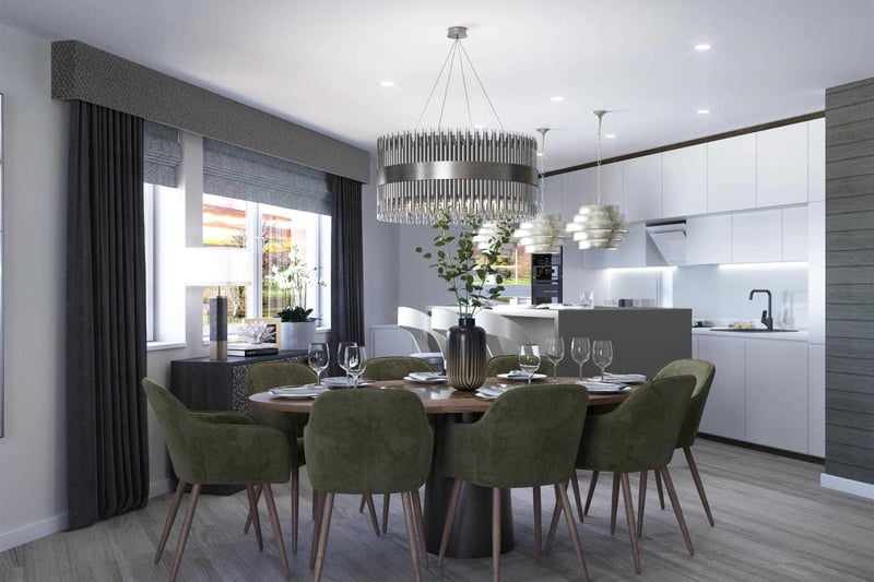 No1 Old Bellsdyke Road - Kitchen and dining area.