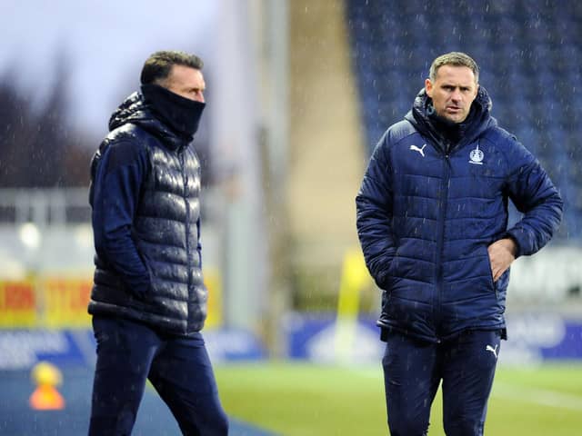 Falkirk co-managers Lee Miller and David McCracken