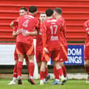 Camelon Juniors have secured promotion back to the East of Scotland Premier Division (Photo: Michael Gillen)