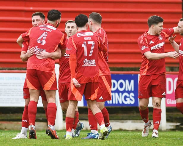 Camelon Juniors have secured promotion back to the East of Scotland Premier Division (Photo: Michael Gillen)