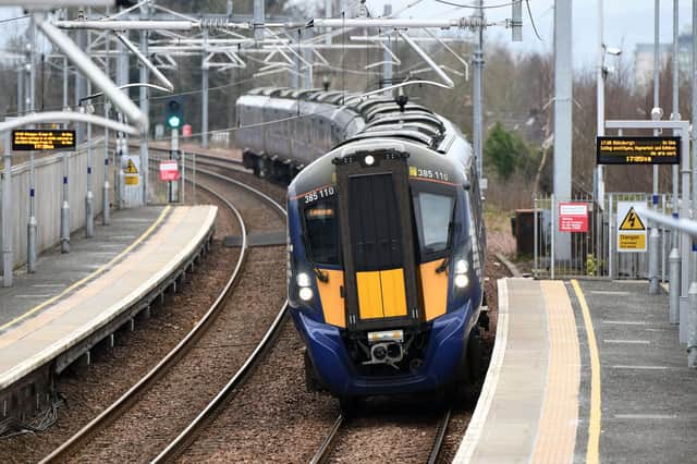 Passengers face travel disruption during the first week of January 2023 as RMT members of Network Rail walk out in the latest round of strike action in their pay dispute. Pic: Michael Gillen.