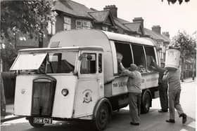 A dustcart in Falkirk in the 1950s.