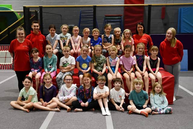 Feel Falkirk held gymnastics summer sessions at Carron Gymnastics Centre.  Pic: Michael Gillen.