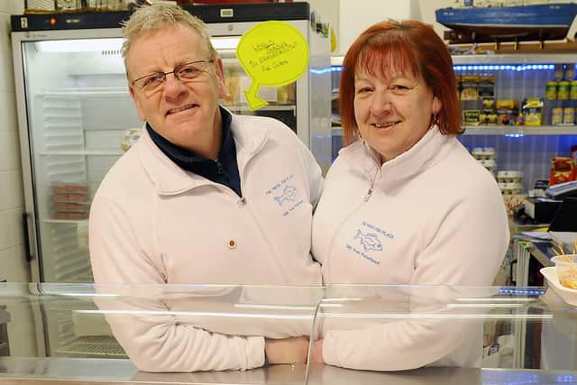John and Hazel Stephen have relocated their popular Fresh Fish Place store from Callendar Square Shopping Centre to an extremely busy stretch of Grahams Road in Falkirk