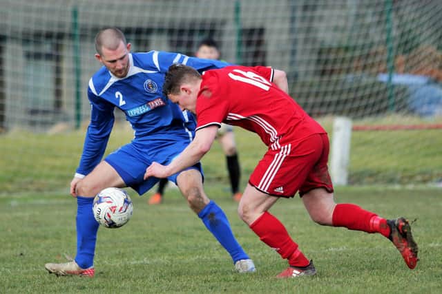 Club legend Will Snowdon in action for Bo'ness United