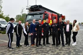 John McNally MP and Michael Matheson MSP with some of those attending a jobs fayre they organised at Forth Valley College