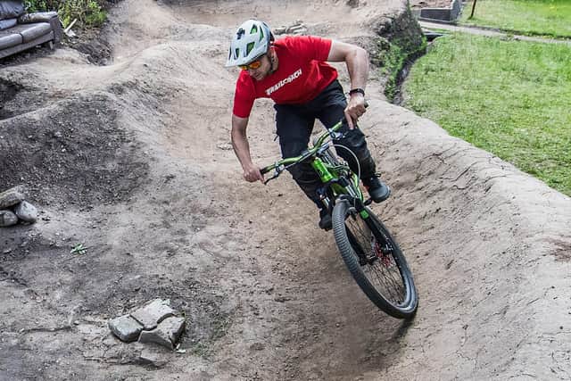 Cyclists will soon be able to try out a new BMX pump track in Avonbridge. Picture: John Devlin.