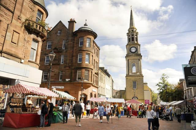 Falkirk Producers Market returns to Falkirk High Street for its monthly visit this Saturday.  (Pic: Alan Murray)