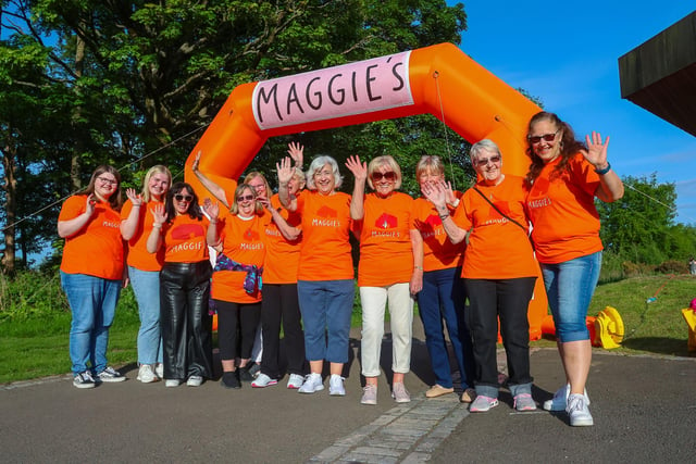 Fundraisers walked from The Kelpies to Maggies Forth Valley
