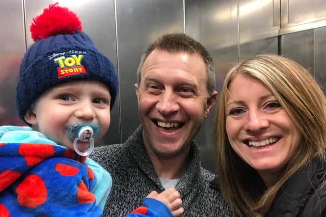 Andi and Lisa Galloway are immensely proud of their courageous son Archie who was diagnosed with cancer earlier this year.