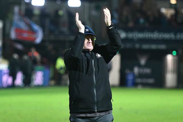 27-12-2024. Picture Michael Gillen. DUNFERMLINE. East End Park. Dunfermline Athletic FC v Falkirk FC. Season 2024 - 2025. SPFL William Hill Championship. Match Day 19.